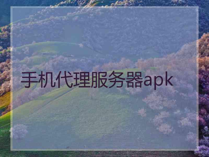 手机代理服务器apk