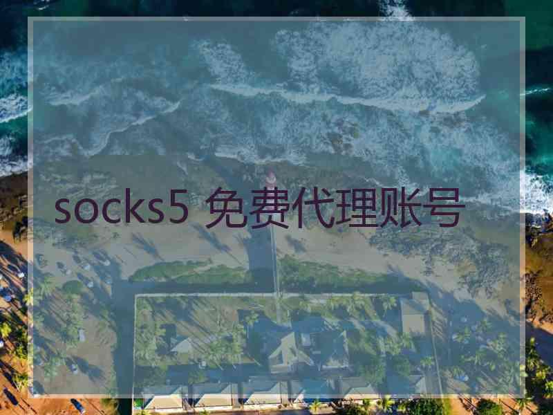 socks5 免费代理账号